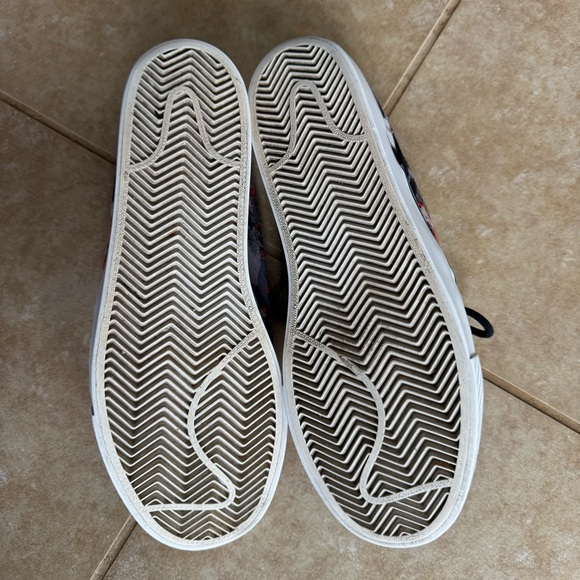 Stefan Janoski Nike SB Men's Size 8.5 Orange Black Digi Camo Floral Sneakers - Picture 5 of 8